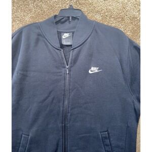 Women's Nike Zip Up Sweatshirt Size Large - Black